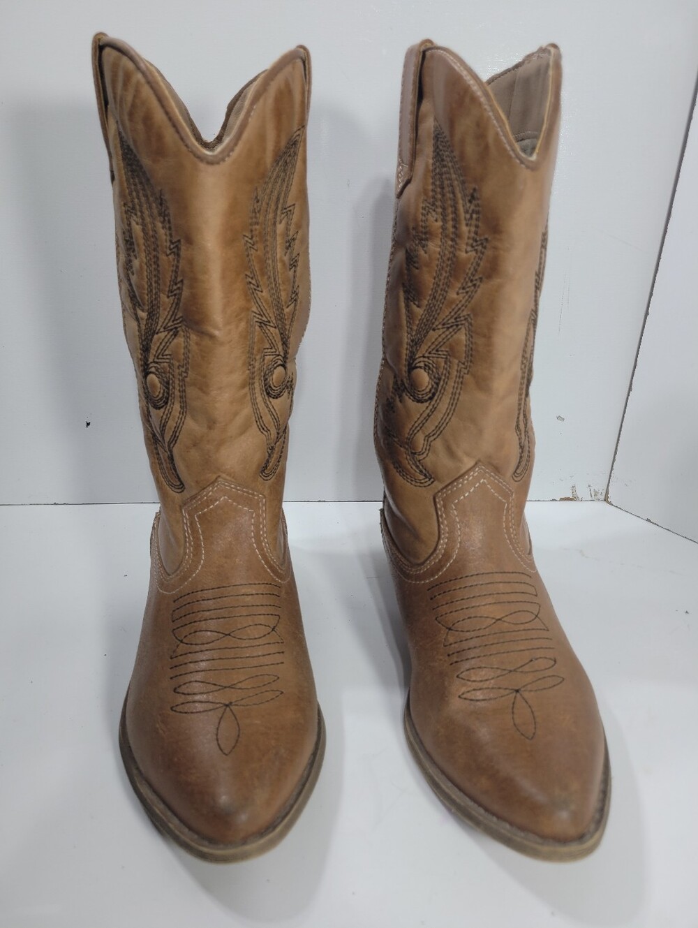 Coconuts by Matisse Gaucho Western Cowboy Boots Women Size 7M Tan Brown